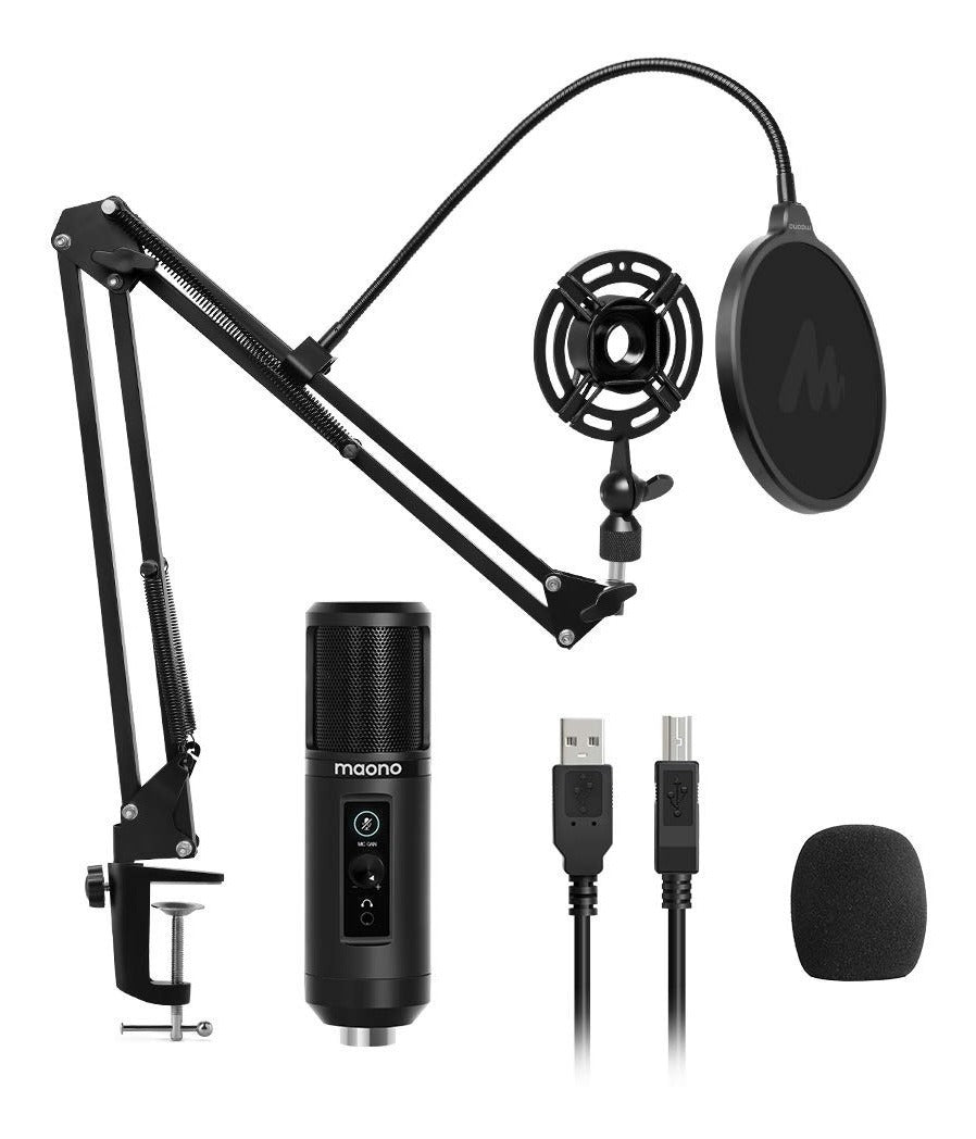 Kit Microfono Podcasting Usb Maono Au-pm422 Con Brazo Negro – imagen 6