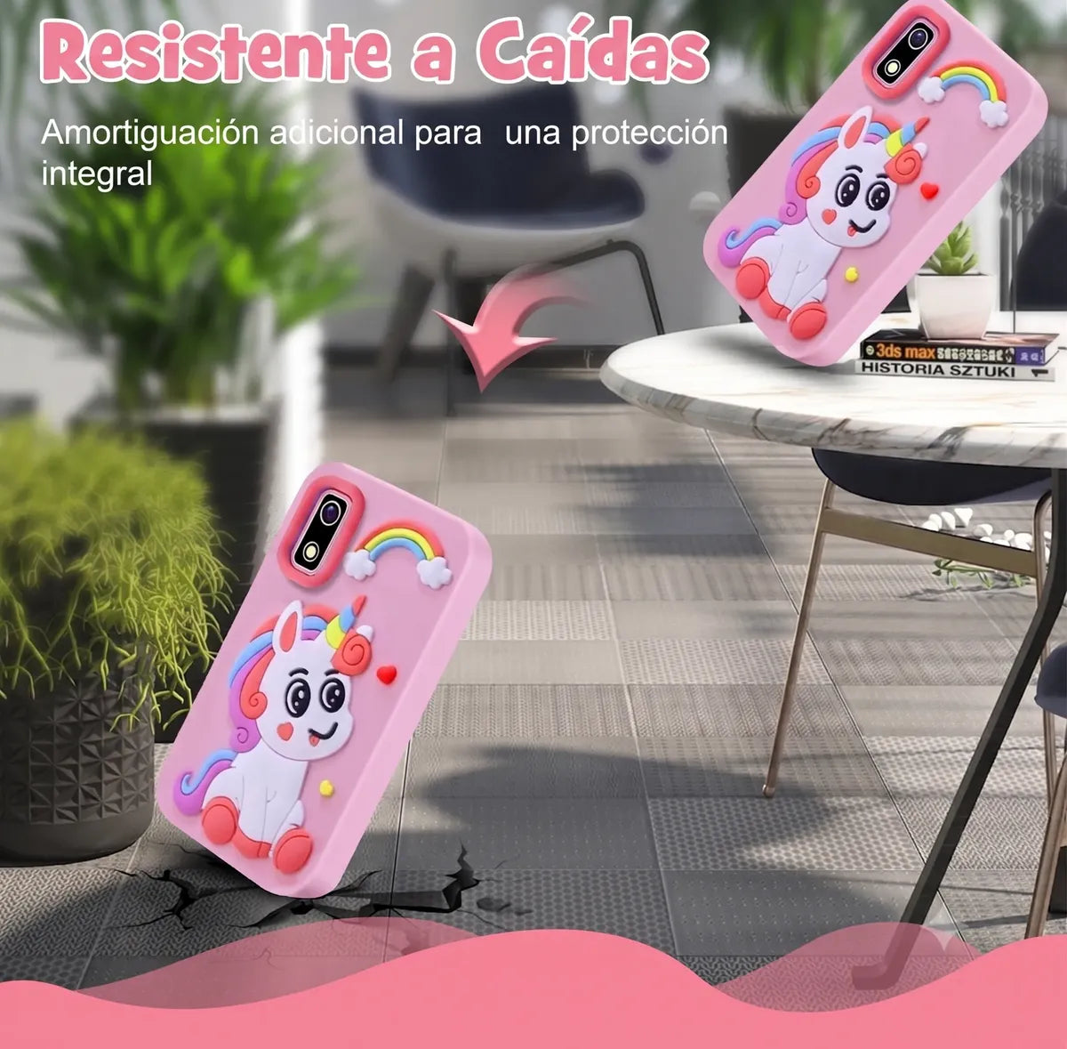 Teléfono Infantil Qiop A10 con Cámara 48 MP y Pantalla 2.8" Rosa - vista 5