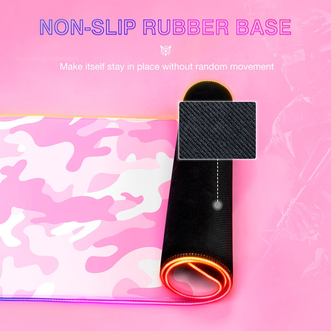 Mousepad Gamer Onikuma G5 Extra Largo 80x30cm Rgb Rosado – imagen 8
