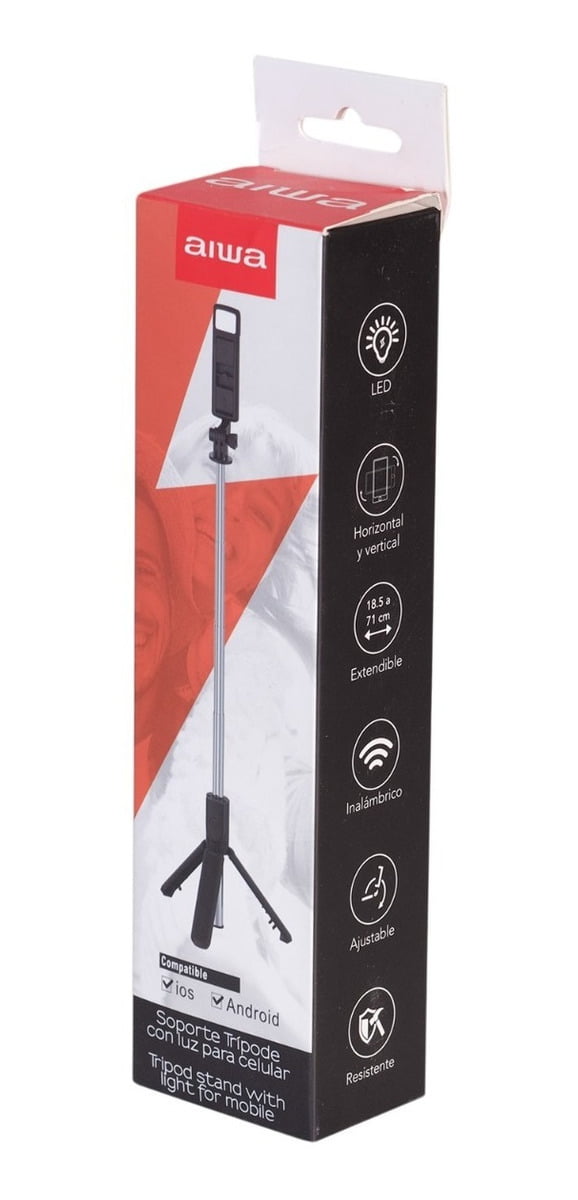 Baston Selfie Tripode Bluetooth Aiwa Aw-sf1 Negro – imagen 2