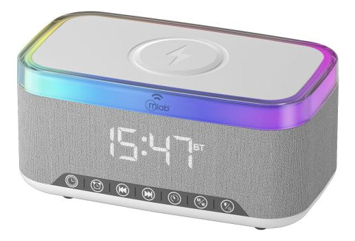 Radio Despertador Ambient Light Alarma Y Sonido Mlab 9673 Gris – imagen 2
