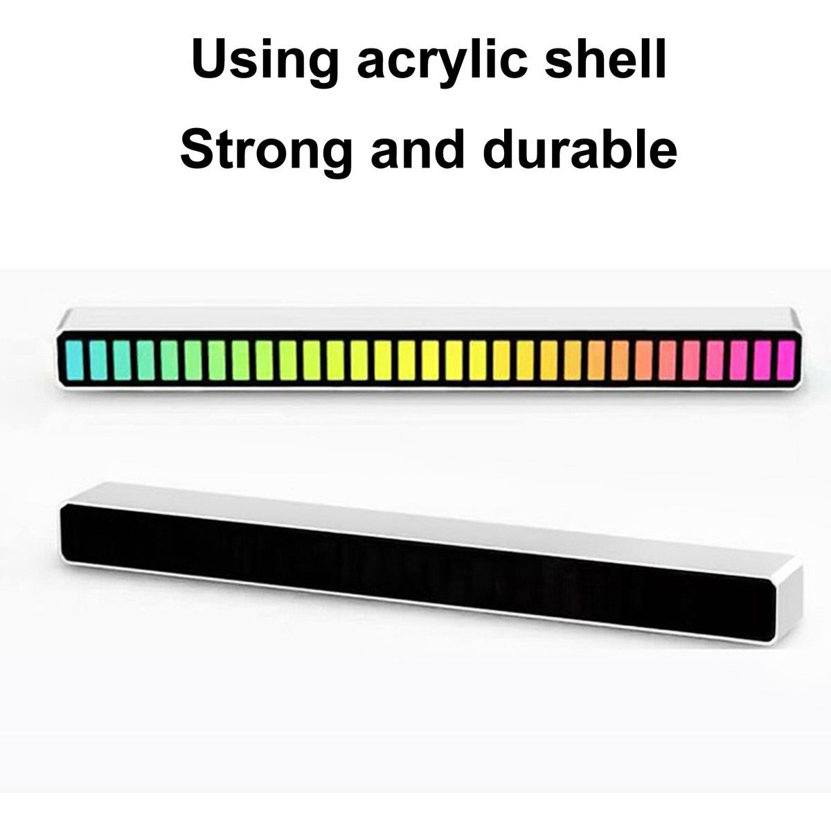 Barra De luz Led Rgb Inalambrica Luz de Ritmo D08 Gris – imagen 4