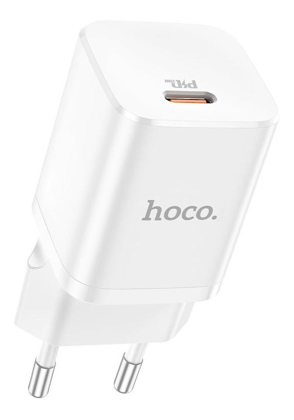Cargador + Cable Iphone Ipad Tipo C Hoco N19 25w Blanco – imagen 2