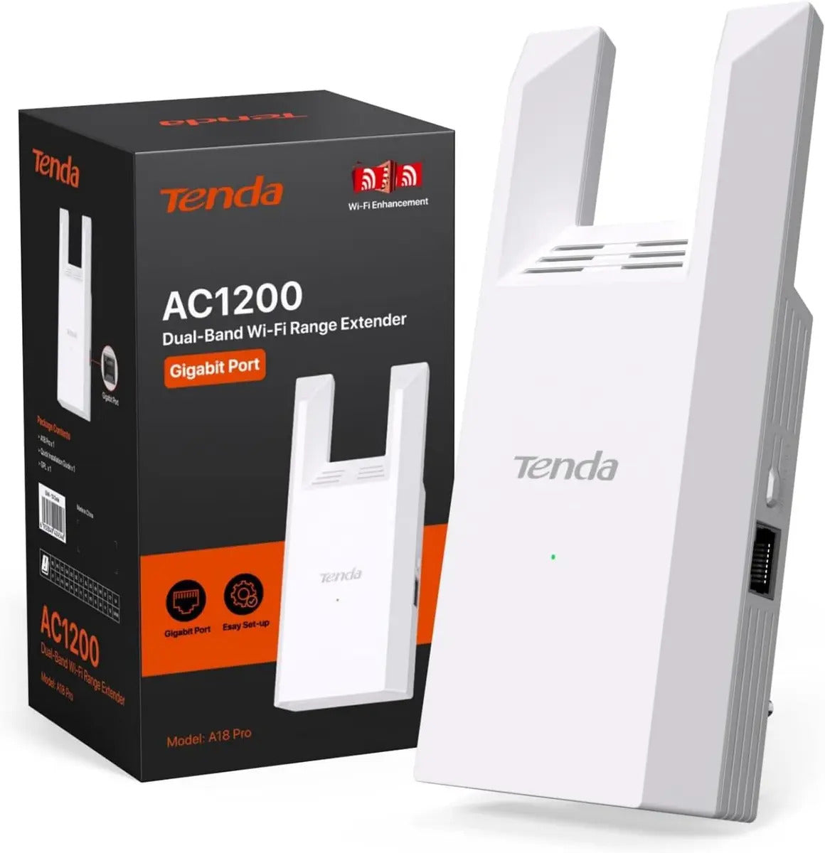 Repetidor Wifi 5 Ac1200 Tenda A18 Pro Blanco – imagen 3