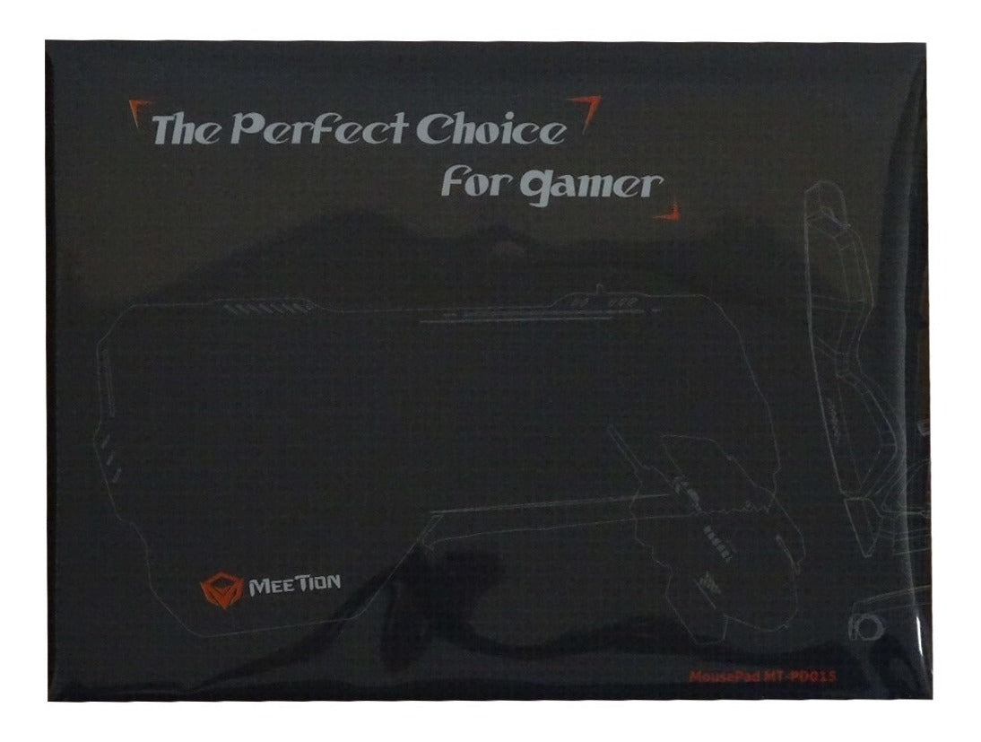 Mousepad Gamer Meetion Rubber S 25x19cm Negro – imagen 2