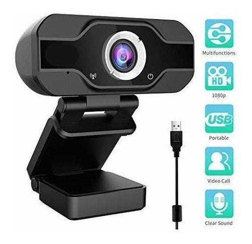 Camara Web Webcam 1080p Hd Con Micrófono Usb Njoytech – imagen 2