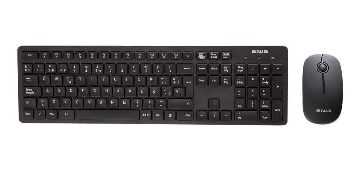 Aiwa Combo Teclado + Mouse Inalámbrico Fc783b Negro – imagen 4