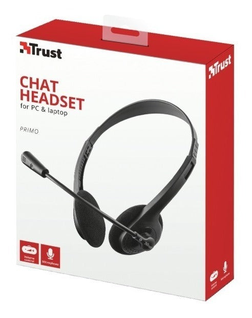 Audífono Headset Trust Primo Para Pc Negro – imagen 2