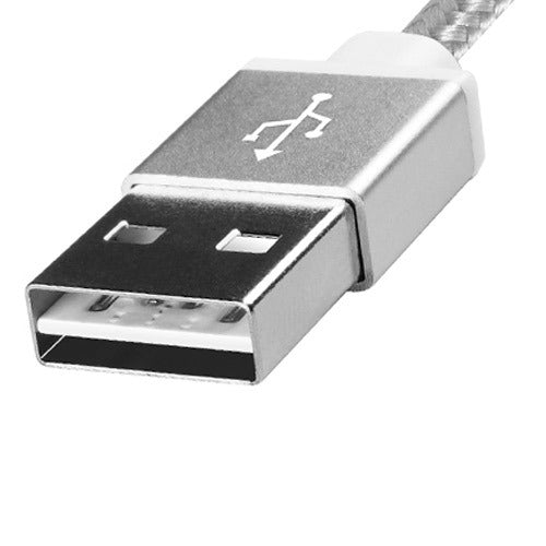 Cable Micro Usb Textil Adata Reversible 2.4a Gris – imagen 2