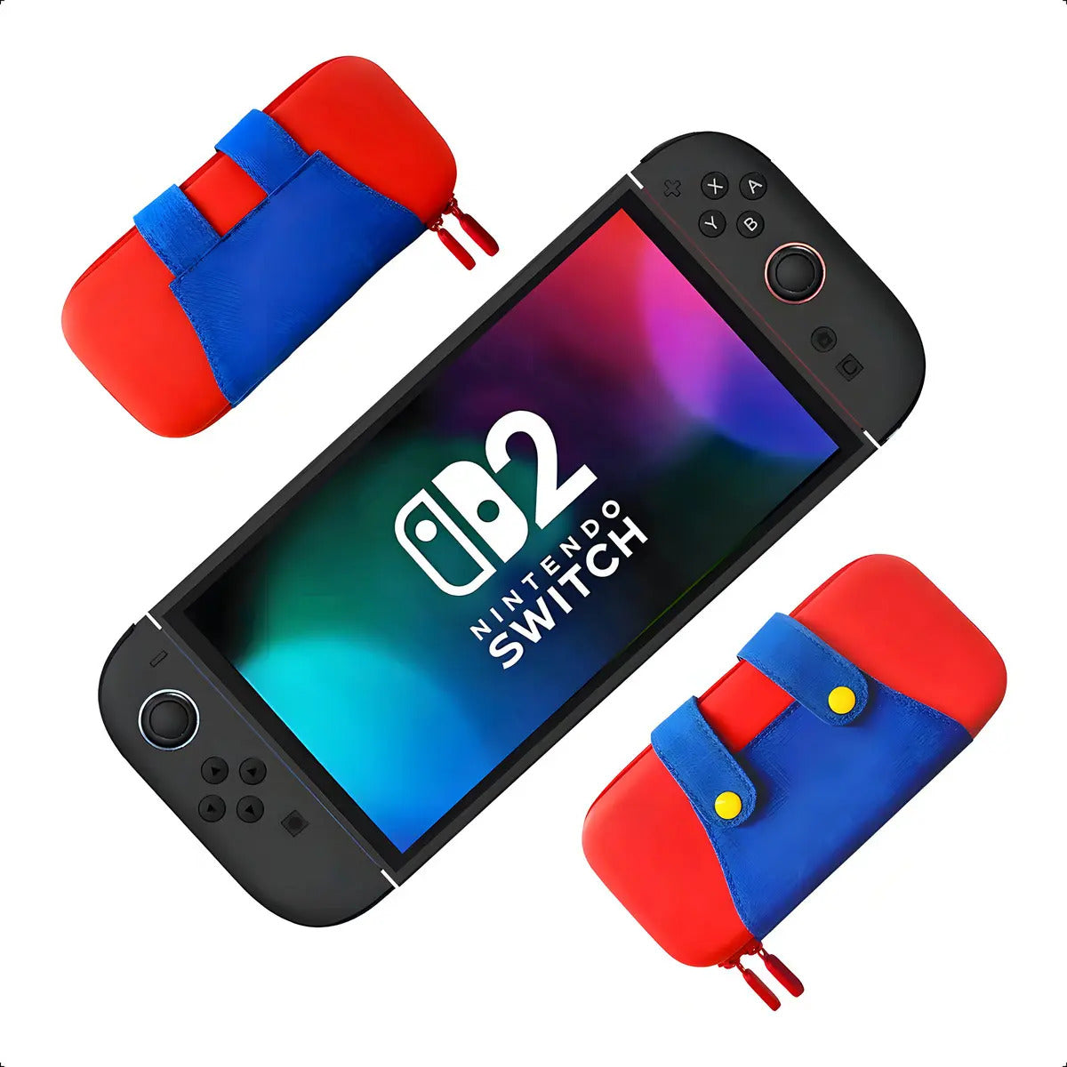 Bolso Estuche Protector Para Nintendo Switch 2 Mario Bross Rojo – imagen 2