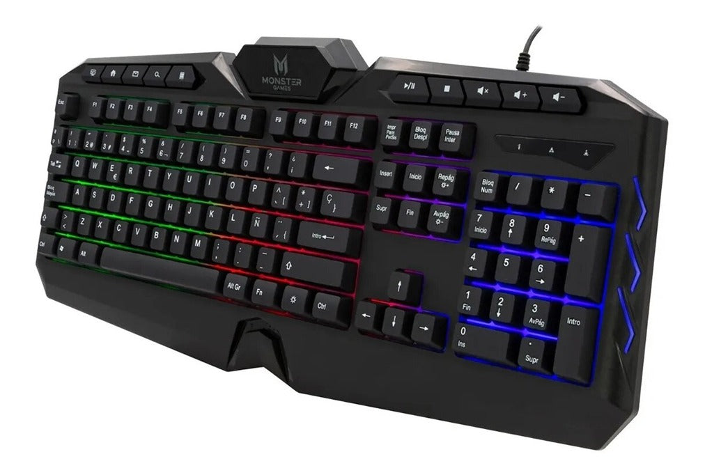 Teclado Gamer Monster Onset Rgb Negro – imagen 4