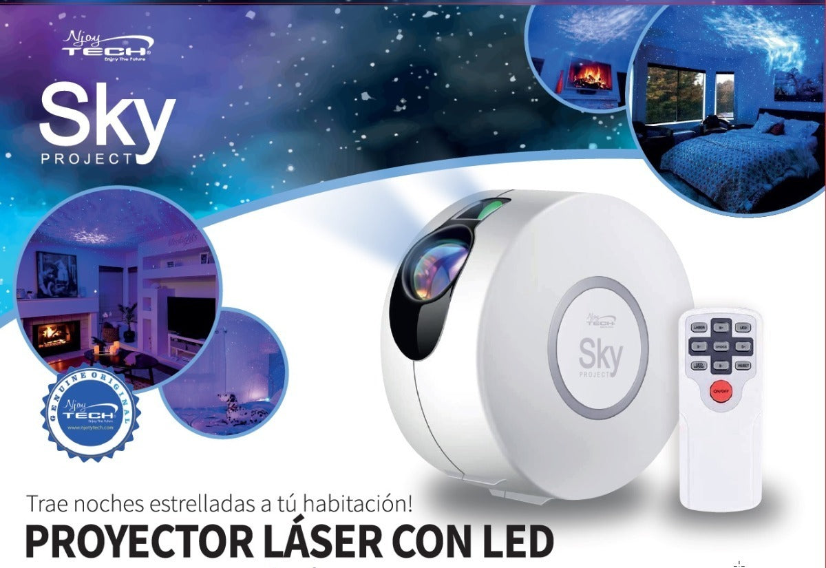 Proyector Sky Project Laser Estrellas Con Nube Nebulosa Led Njoytech – imagen 4