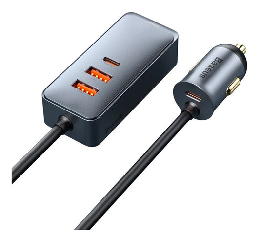 Cargador De Auto Multi Puerto Pps Usb Tipo C 120 W Baseus