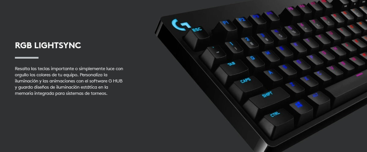 Teclado Gamer Mecanico Logitech Serie G Pro K/da Rgb Lol Negro – imagen 2