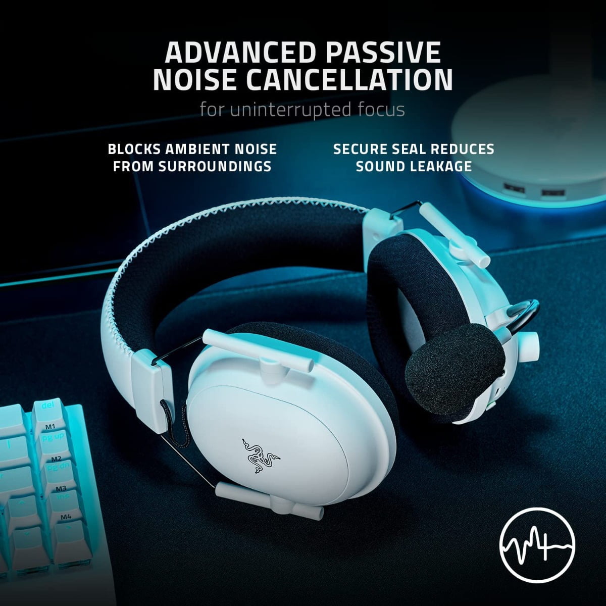 Audifonos Gamer Razer Inalámbricos Blackshark V2 Pro Blanco – imagen 2
