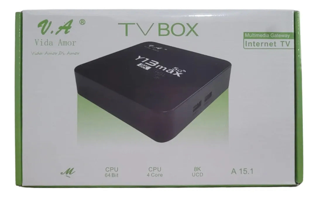 Android TV Box Tv Box Y13 Max 5g 8k 2 Tb Ram y 512 Gb Negro – imagen 3