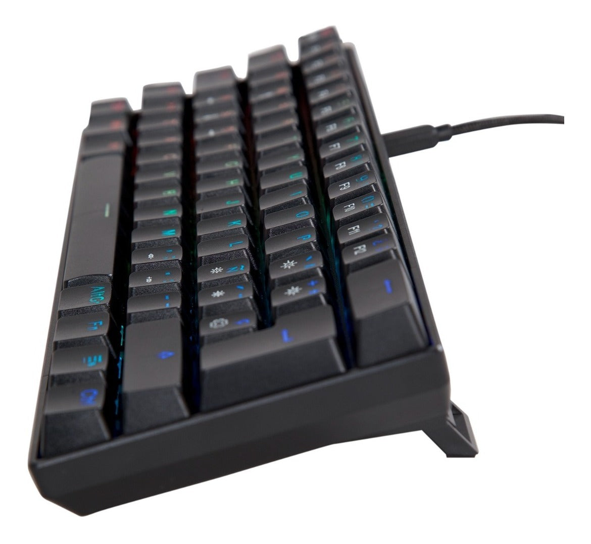 Teclado Gamer Mecanico Aiwa Gk100 RGB 60% Español Negro – imagen 2