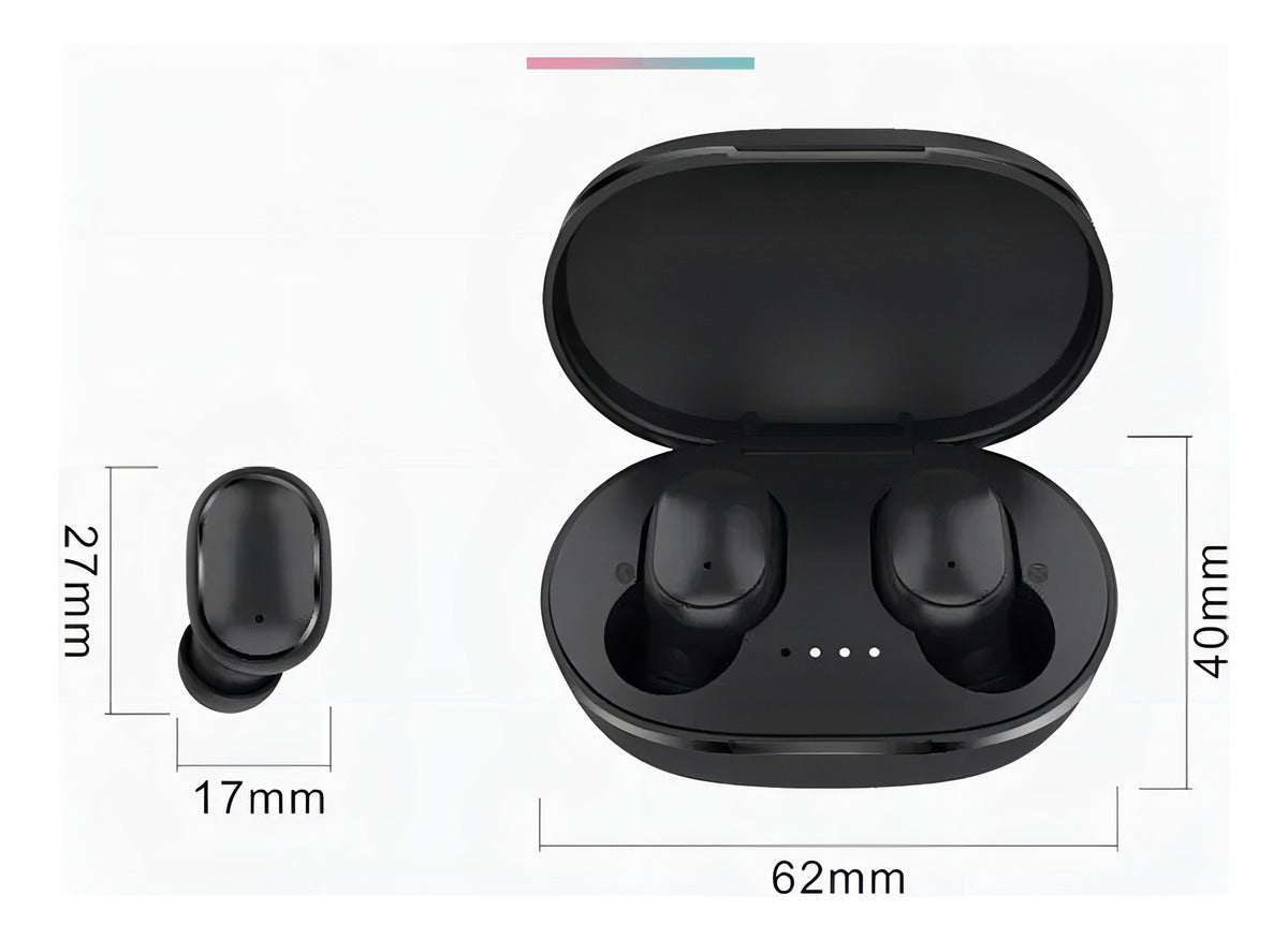 Audífonos In Ear Bluetooth Mipods A6s Tws Negro – imagen 2