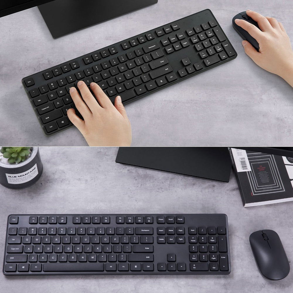 Kit Teclado + Mouse Inalámbrico Xiaomi 104 Teclas 2.4 GHz Negro – imagen 3