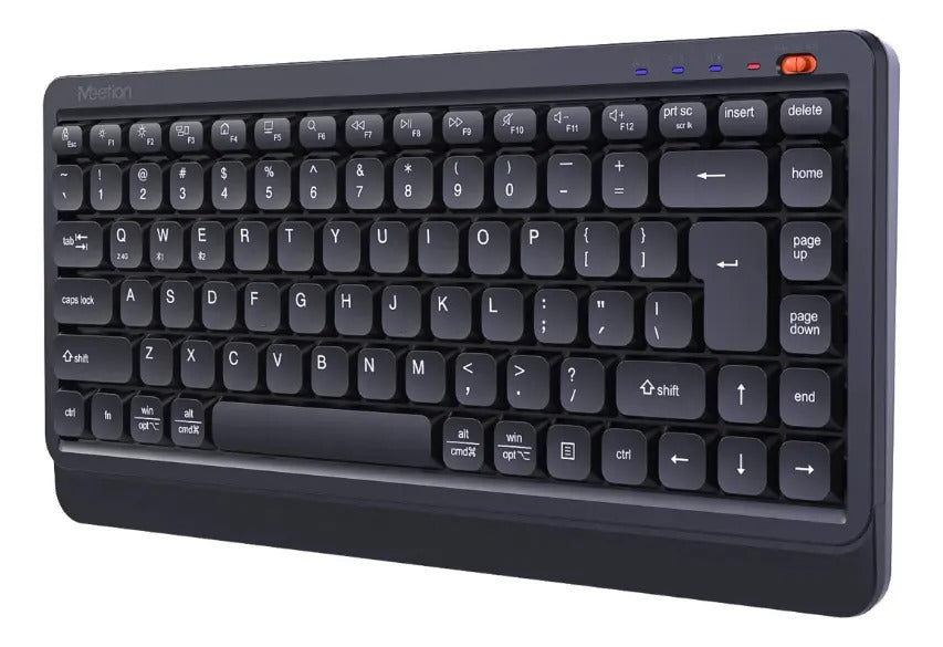 Teclado Mini Inalambrico Dual 2.4g + Bluetooth Meetion BTK500 Negro – imagen 3