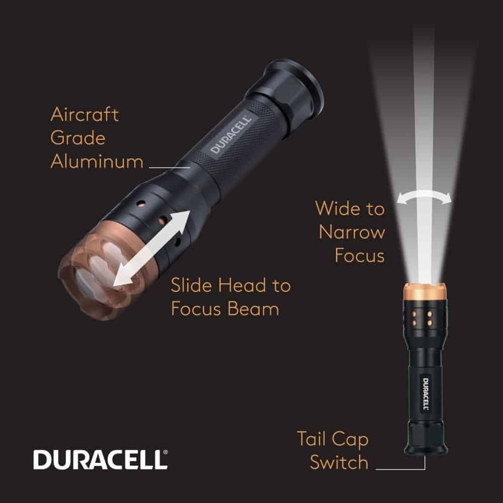 Linterna Led Duracell 350 Lumen Flashlight Negro – imagen 3