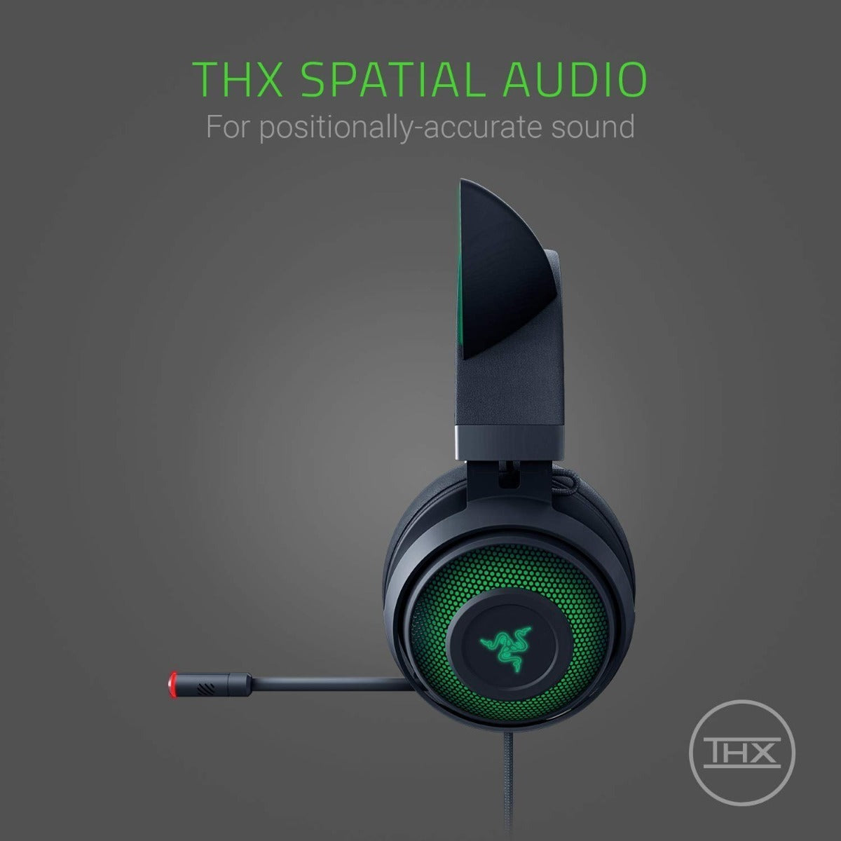 Audifonos Gamer Razer Kraken Kitty Chroma Rgb Usb Negro – imagen 5