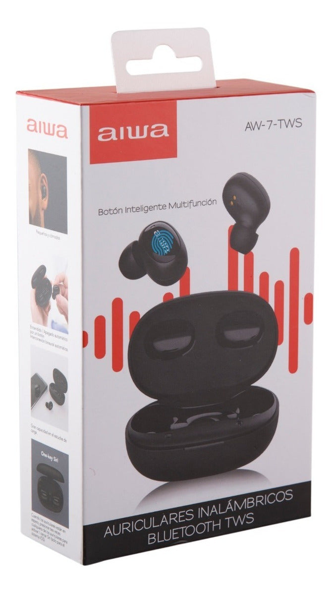 Audifonos Inalámbrico Bluetooth Aiwa Aw7 Tws Negro – imagen 3