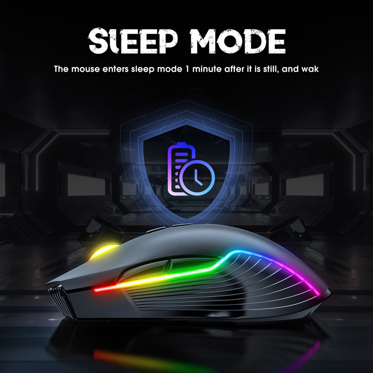 Mouse Gamer Onikuma Cw905 Inalámbrico Rgb Negro – imagen 3