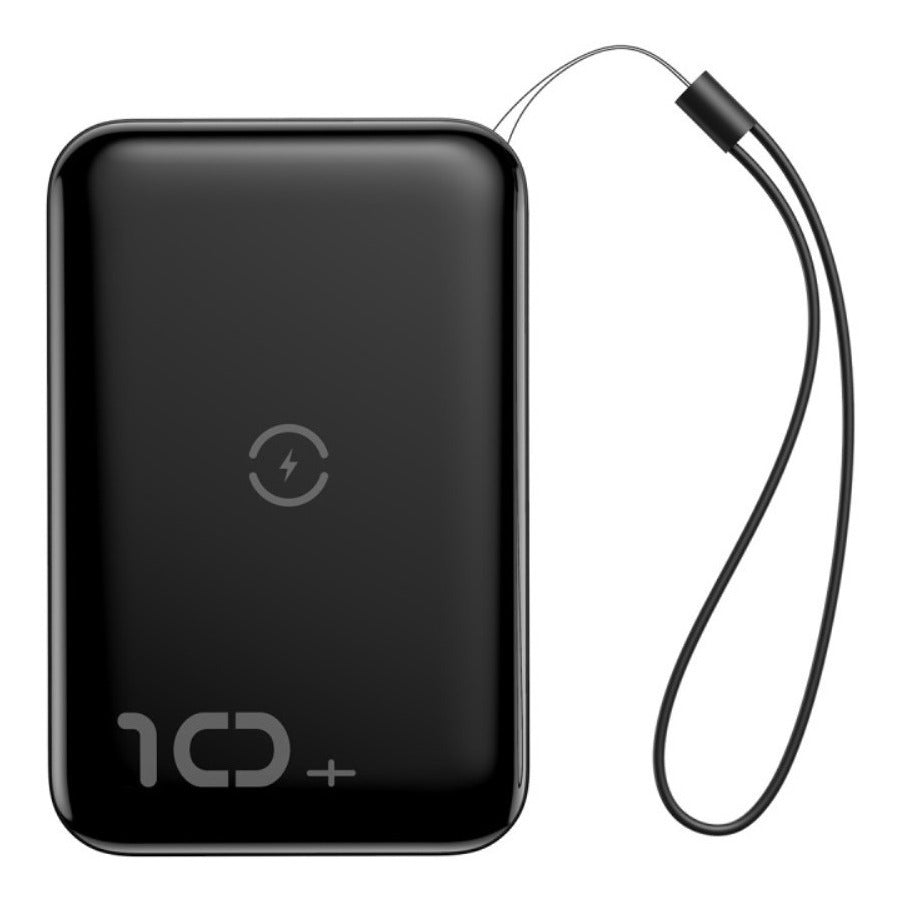 Batería Externa 10.000 Mah Mini S Qc3.0 Pd Inalámbrica Baseus Negro