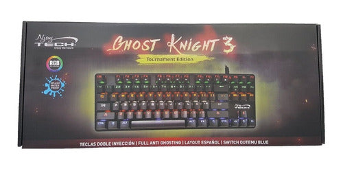 Teclado Gamer Mecanico Ghost Knight 3 Njoytech Switch Blue Rgb – imagen 5