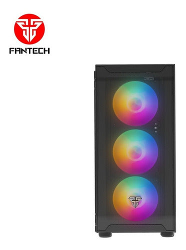 Gabinete Gamer Fantech Rgb Aero Cg80 Negro – imagen 3