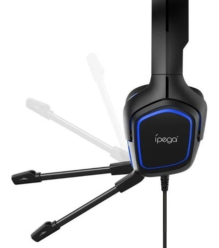 Audifono Gamer Ipega Pg-r006 Pc Ps4 Switch Xbox One Negro Azul – imagen 3