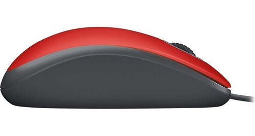 Mouse Alambrico Usb Logitech M110 Rojo Silencioso – imagen 4
