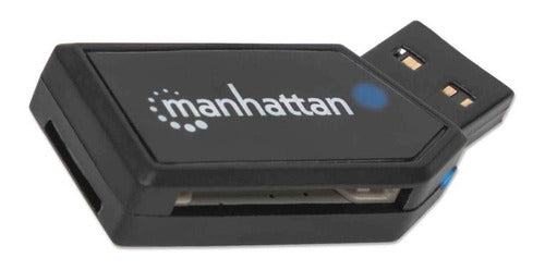 Mini Lector Tarjetas De Memoria Usb 2.0 Manhattan – imagen 3