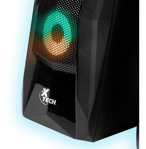 Parlante Xtech Para Pc 2.0 4w Rms Usb Y 3,5mm Led Incendo Xts-130 – imagen 2