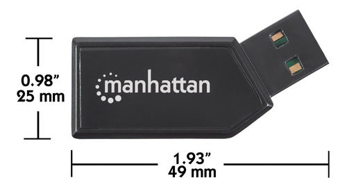 Mini Lector Tarjetas De Memoria Usb 2.0 Manhattan – imagen 2