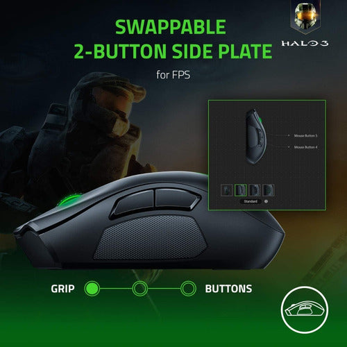 Mouse Inalambrico Gamer Razer Naga Pro Wireless Moba Mmo Fps – imagen 3