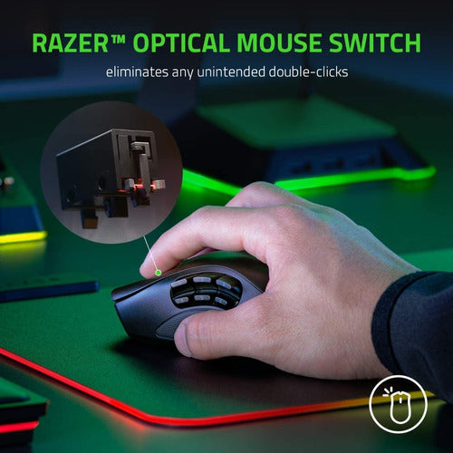 Mouse Inalambrico Gamer Razer Naga Pro Wireless Moba Mmo Fps – imagen 2