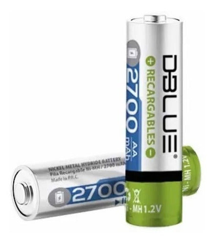 Pack 5 Pilas Recargables Aa Dblue 2700 Mah – imagen 2