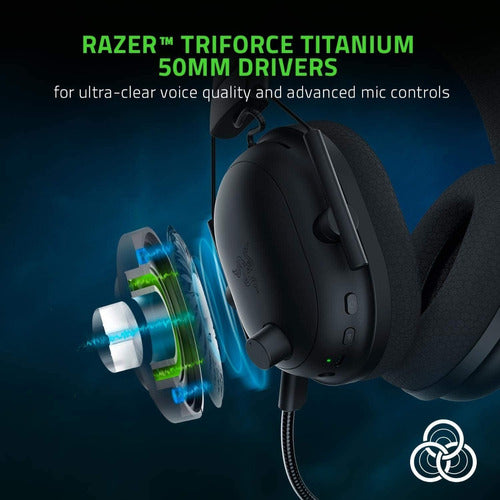 Audifonos Gamer Razer Inalámbricos Blackshark V2 Pro Negro – imagen 2