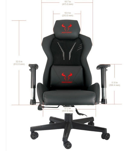 Silla Gamer Riotoro Spitfire M2 Negro – imagen 2
