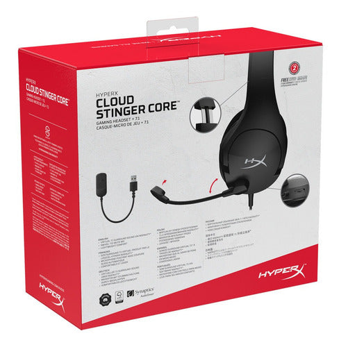 Audifono Gamer Hyperx Cloud Stinger Core 7.1 Pc Negro – imagen 4