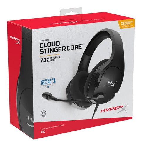 Audifono Gamer Hyperx Cloud Stinger Core 7.1 Pc Negro – imagen 2