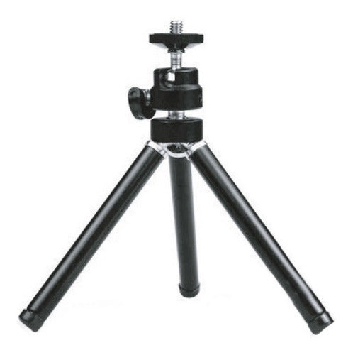 Camara Webcam Microlab 360 Tracking Con Mic 2k + Tripode Negro – imagen 2
