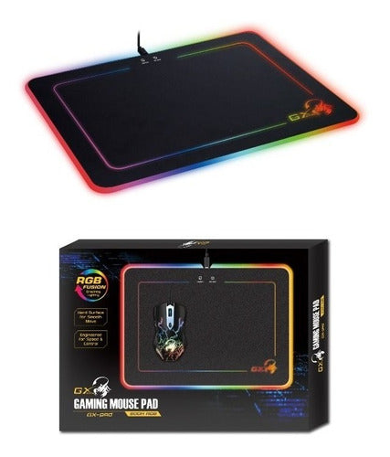 Mousepad Gamer Rgb Genius Gx-pad 600h 32x25cm Negro – imagen 2