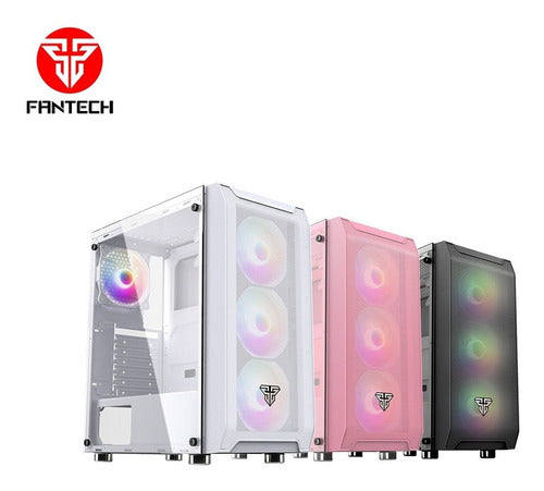 Gabinete Gamer Fantech Rgb Aero Cg80 Blanco – imagen 3