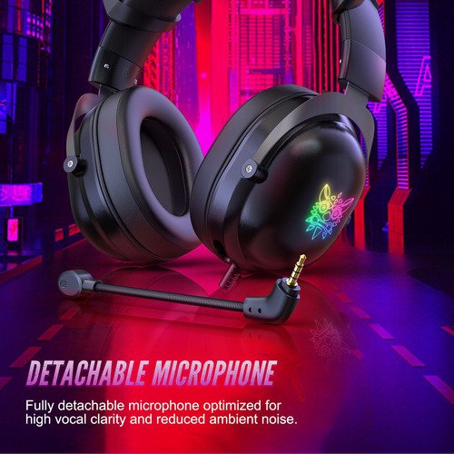 Audfonos Gamer Onikuma X11 Rgb Orejas de Gato Negro – imagen 5