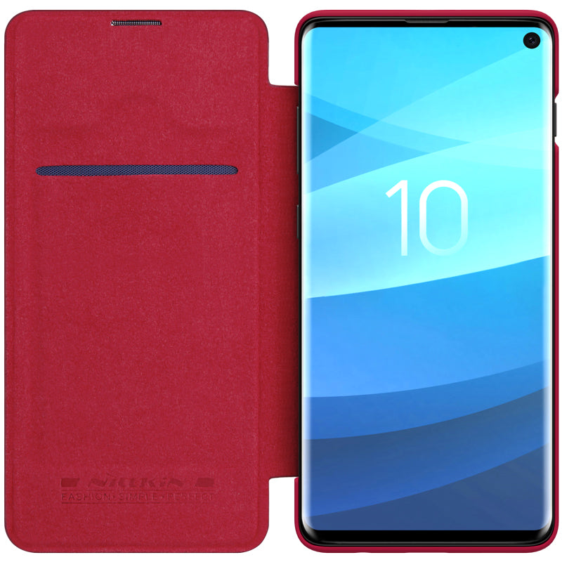 Samsung Galaxy S10 Nillkin Qin Flip Cover de Cuero – imagen 2