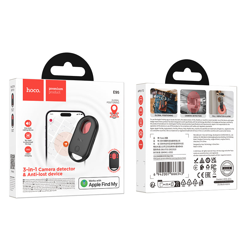 Dispositivo Inteligente Anti Pérdida Hoco E95 Gps Negro – imagen 4