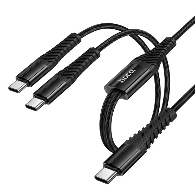 Cable Tipo C a Tipo C 2 En 1 Hoco X123 Negro – imagen 2